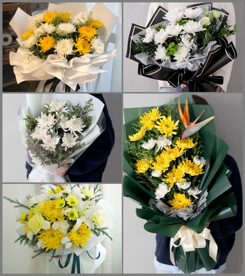 河南郑州巩义市大峪沟镇白事花束代送